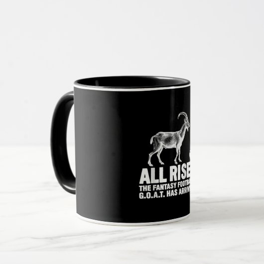 Liga Champion Fantasy Football Goat Geschenk Tasse (Vorderseite Links)