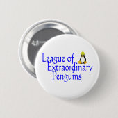 Liga der außergewöhnlichen Pinguine 4 Button (Vorne & Hinten)
