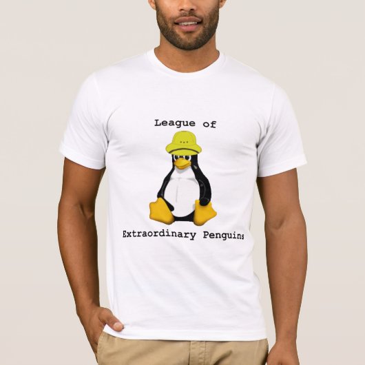Liga der Außerordentlichen Pinguine 2 T - Shirt (Vorderseite)