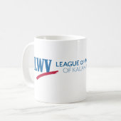 Liga des Frauen-Wählers der Kalamazoo Kaffeetasse (Vorderseite Links)