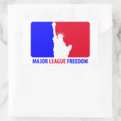 Liga Rechteckiger Aufkleber (Tasche)