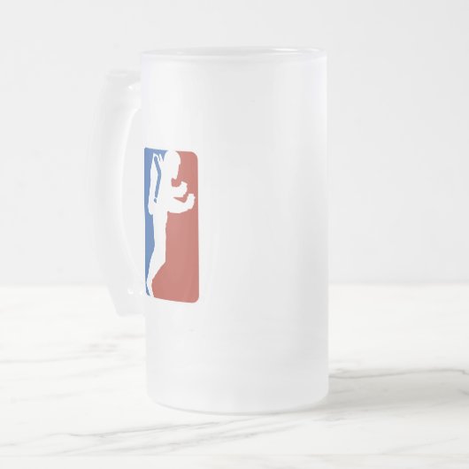 Ligalogoart Mattglas Bierglas (Vorderseite Links)