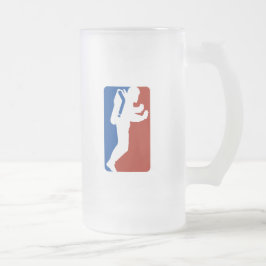 Ligalogoart Mattglas Bierglas