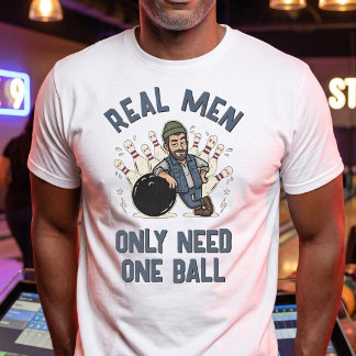 Ligapersonalisierte Bowling-Witze T-Shirt