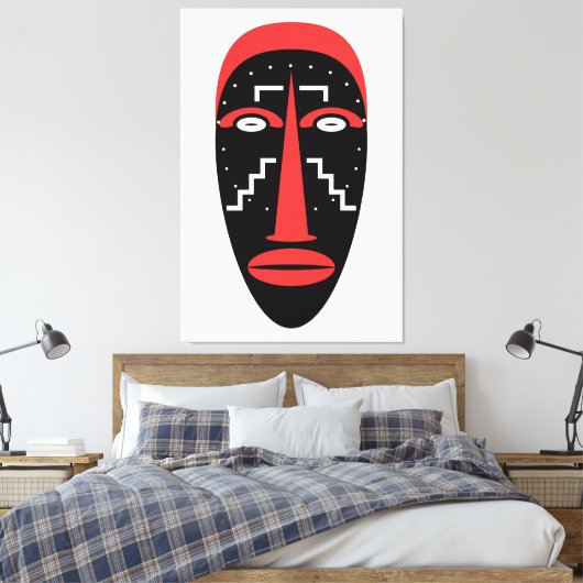 Ligbi Mask Leinwanddruck (Insitu (Schlafzimmer))