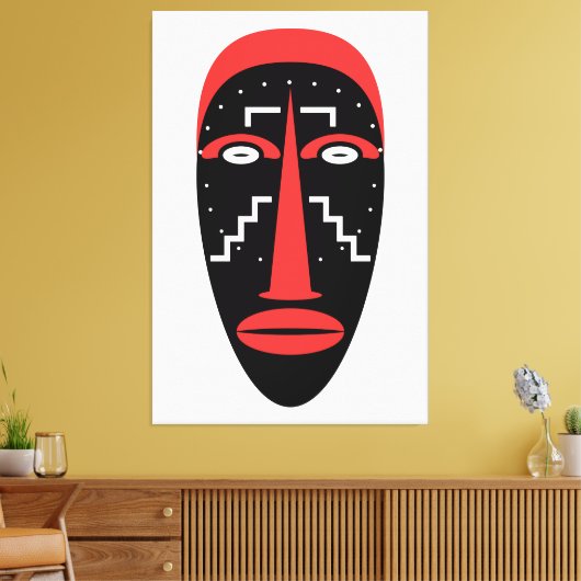 Ligbi Mask Leinwanddruck (Insitu (Wohnzimmer))