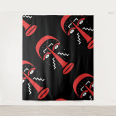 Ligbi-Stammesmaske Wandteppich (Vorderseite)