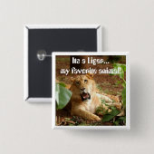 Liger… Mein Lieblingstierknopf Button (Vorne & Hinten)