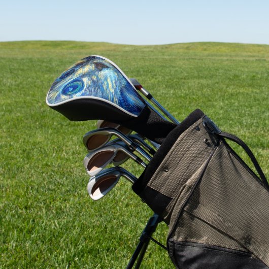 Ligh Blue Cat Golf Headcover (In SItu)