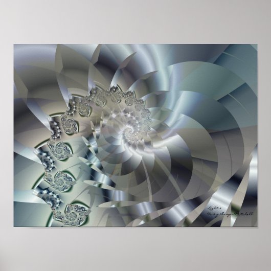 Light 2 Abstrakte Kunst Poster (Vorne)