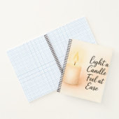 Light a Candle, Feel at Ease" Serenity Notizblock (Innenseite)