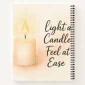 Light a Candle, Feel at Ease" Serenity Notizblock (Rückseite)