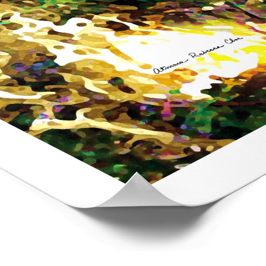 Light Abstrakt 4: Our Heart Poster (Ecke)