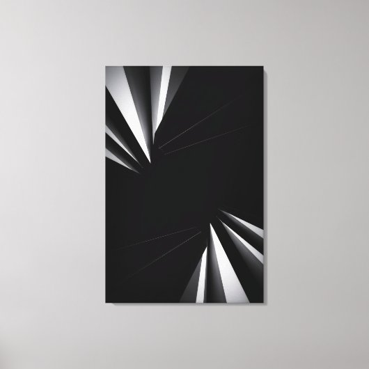 Light Abyss Geometry Leinwanddruck (Vorderseite)