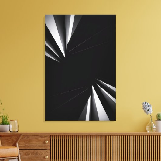 Light Abyss Geometry Leinwanddruck (Insitu (Wohnzimmer))