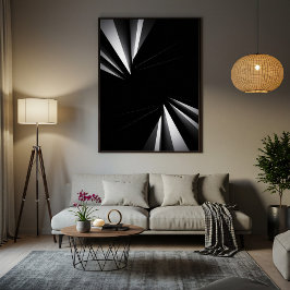 Light Abyss Geometry Leinwanddruck