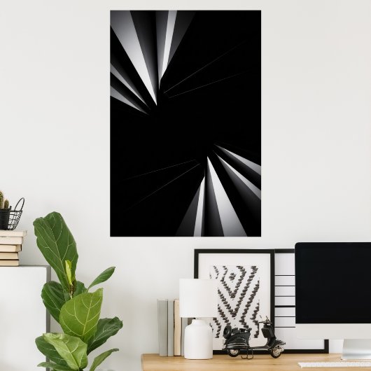 Light Abyss Geometry Poster (Heimbüro)