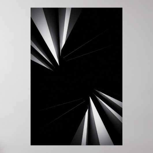 Light Abyss Geometry Poster (Vorne)