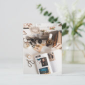 Light Academia Art Journaling Aesthetic Postkarte (Stehend Vorderseite)