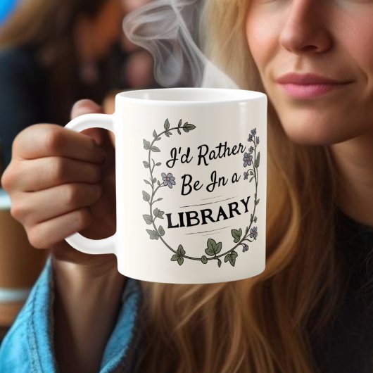 Light Academia Rather be in Libray book lover gift Kaffeetasse