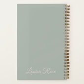 Light Academia Reading Journal Notizblock (Rückseite)