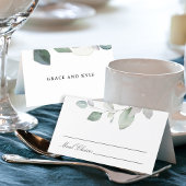 Light Airy Botanical Greenerity Wedding Platzkarte