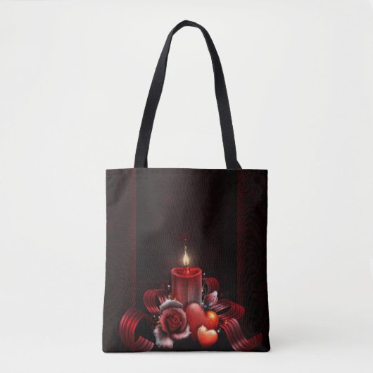 Light All-Over-Print Tote Bag, Mittel Tasche (Vorderseite)
