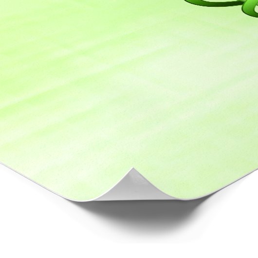 Light Alternative Green Medicine Caduceus Symbol Poster (Ecke)