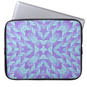 Light Amethyst and Pale Aqua Pattern Laptopschutzhülle (Vorderseite)