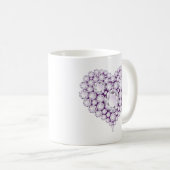 Light Amethyst Heart Gems Kaffeetasse (VorderseiteRechts)