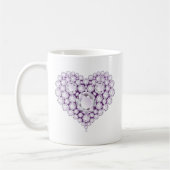 Light Amethyst Heart Gems Kaffeetasse (Links)