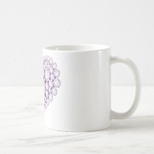 Light Amethyst Heart Gems Kaffeetasse