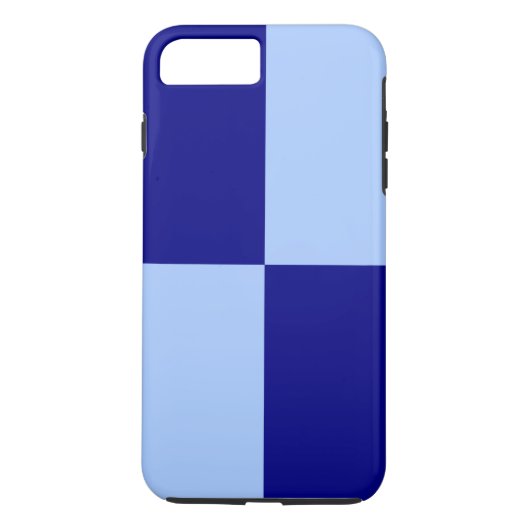Light and Dark Blue Rectangle iPhone 8 Plus Case (Rückseite)