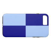 Light and Dark Blue Rectangle iPhone 8 Plus Case (Rückseite (Horizontal))