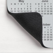 Light and Dark Grey 2026 Calendar Mousepad (Ecke)