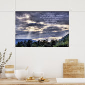 Light and Dark HDR, Print w/Scripting Verse Poster (Küche)