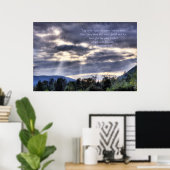 Light and Dark HDR, Print w/Scripting Verse Poster (Heimbüro)