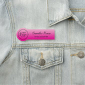 Light and Hot Pink Gradient Logo Name Title Namensschild (Beispiel)