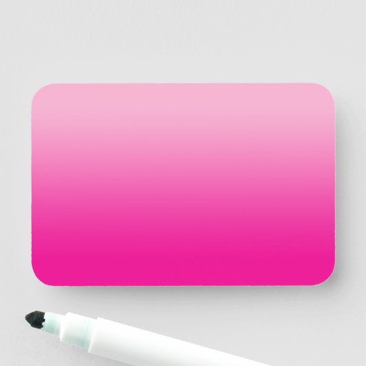 Light and Hot Pink Ombre Blank Namensschild (Beispiel)