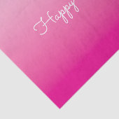 Light and Hot Pink Ombre Happy Birthday Seidenpapier (Ausschnitt)