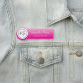 Light and Hot Pink Ombre Logo Name Title Namensschild (Beispiel)