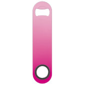 Light and Hot Pink Ombre Script Name Speed Flaschenöffner (Rückseite)