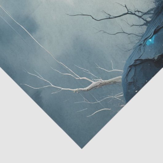 Light and Shadow Goddess Duality Fantasy Decoupage Seidenpapier (Ausschnitt)