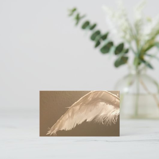 Light Angel Business Cards Visitenkarte (Stehend Vorderseite)