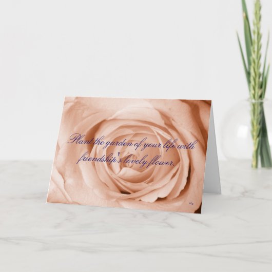 Light Apricot, Freundschaft Dankeskarte (Vorderseite)