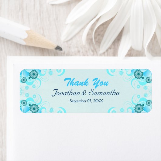 Light Aqua Blue Aquamarin Blume Kleine Gastgeschen (Insitu)