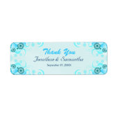 Light Aqua Blue Aquamarin Blume Kleine Gastgeschen (Vorne)