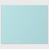 Light Aqua Blue Frische Solid Color Geschenkpapier (Flach)