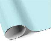 Light Aqua Blue Frische Solid Color Geschenkpapier (Rolleneckpunkt)