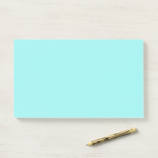 Light Aqua Blue Jumbo Post-It Notes Klebezettel (Auf Schreibtisch)
